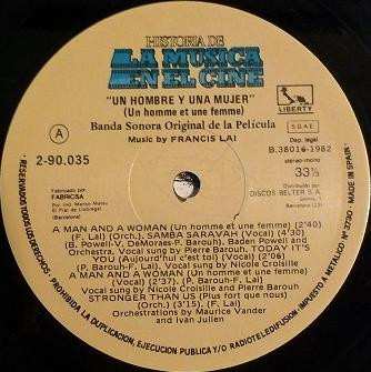 LP Francis Lai: A Man And A Woman (Original Motion Picture Soundtrack)