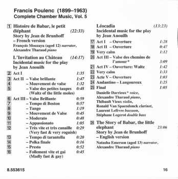 CD Francis Poulenc: Complete Chamber Music Vol. 5