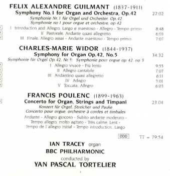 CD Francis Poulenc: Guilmant/Widor/Poulenc: Organ Concertos