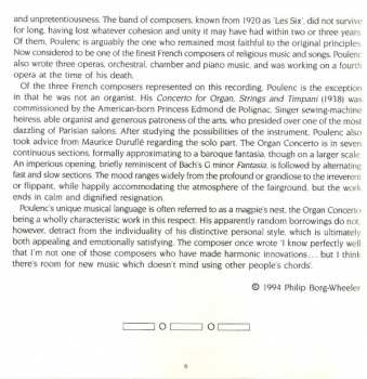 CD Francis Poulenc: Guilmant/Widor/Poulenc: Organ Concertos