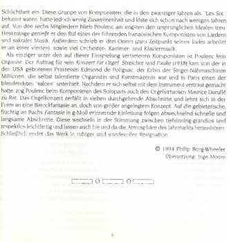 CD Francis Poulenc: Guilmant/Widor/Poulenc: Organ Concertos