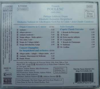 CD Francis Poulenc: Organ Concerto / Concert Champêtre / Suite Française