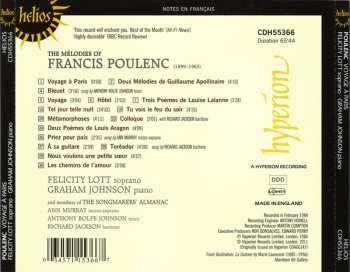 CD Francis Poulenc: Voyage À Paris (The Mélodies Of Francis Poulenc) 