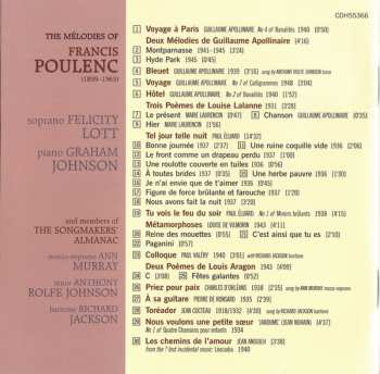 CD Francis Poulenc: Voyage À Paris (The Mélodies Of Francis Poulenc) 