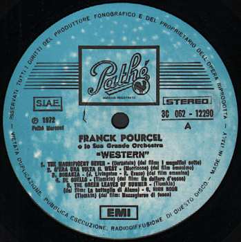 LP Franck Pourcel Et Son Grand Orchestre: Western