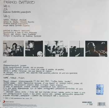 LP Franco Battiato: Franco Battiato LTD | NUM | CLR