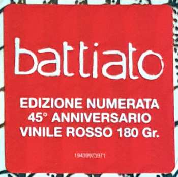 LP Franco Battiato: Franco Battiato LTD | NUM | CLR