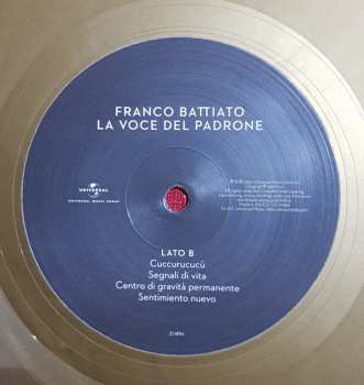 LP Franco Battiato: La Voce Del Padrone (40th Anniversary) DLX | LTD | CLR
