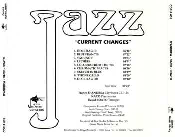 CD Franco D'Andrea: Current Changes