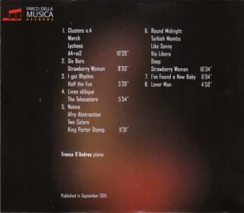 3CD/Caja Franco D'Andrea: Three Concerts. Live At The Auditorium Parco Della Musica