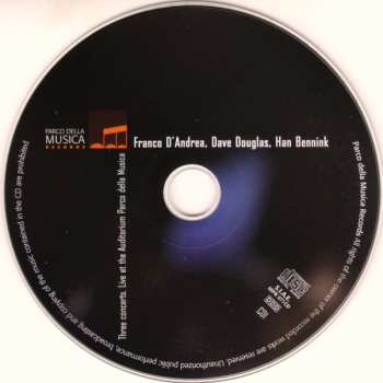 3CD/Caja Franco D'Andrea: Three Concerts. Live At The Auditorium Parco Della Musica