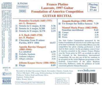 CD Johann Sebastian Bach: Guitar Recital