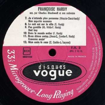 2LP Françoise Hardy: Mon Amie La Rose