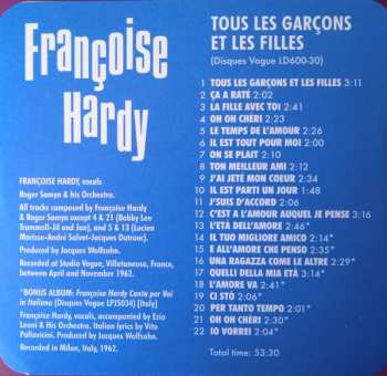 CD Françoise Hardy: Tous Les Garçons Et Les Filles LTD