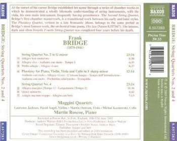 CD Frank Bridge: String Quartets Nos. 2 and 4 – Phantasy Piano Quartet