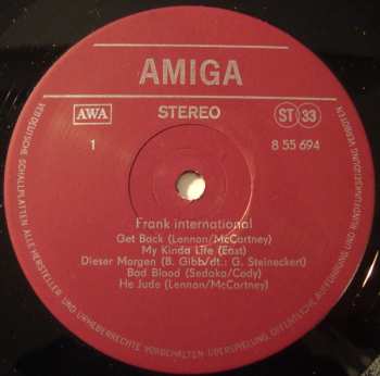 LP Frank Schöbel: Frank International