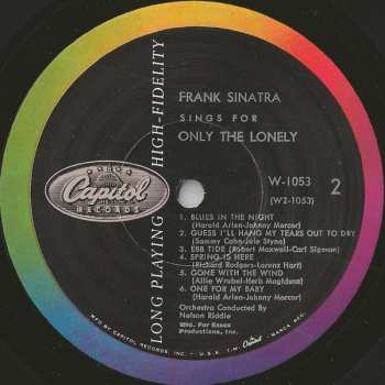 LP Frank Sinatra: Sings For Only The Lonely (natural Marble Vinyl)