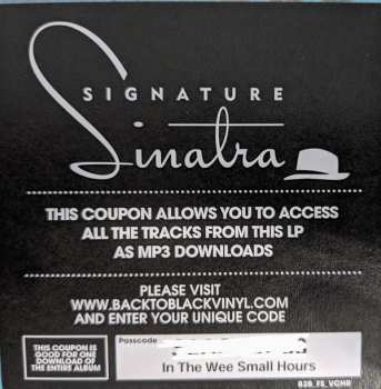 LP Frank Sinatra: In The Wee Small Hours