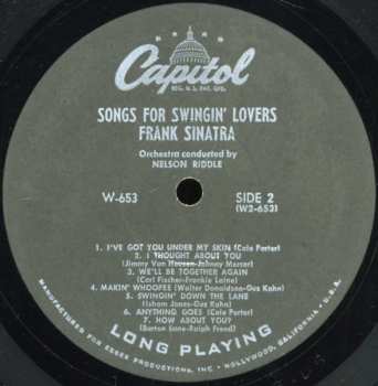 LP Frank Sinatra: Songs For Swinging Lovers !