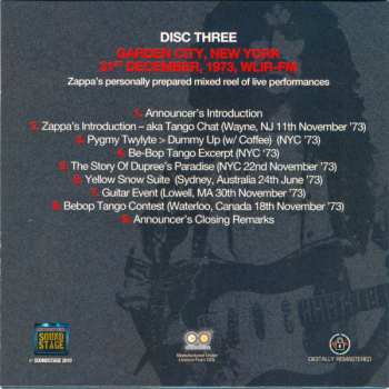 6CD/Caja Frank Zappa: 1970s Broadcast Collection