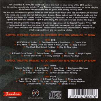 4CD/Caja Frank Zappa: Capitol Theatre 1978