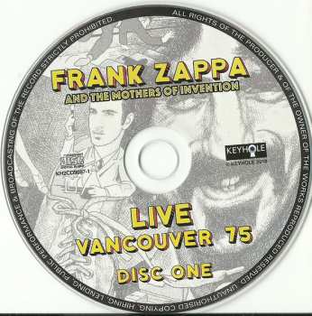 2CD Frank Zappa: Live Vancouver 75