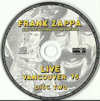 2CD Frank Zappa: Live Vancouver 75