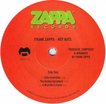LP Frank Zappa: Hot Rats