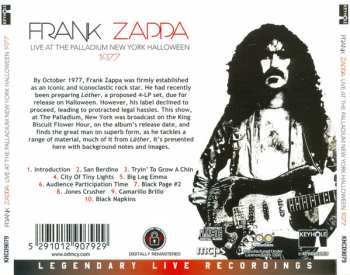 CD Frank Zappa: Live At The Palladium New York Halloween 1977