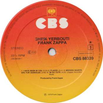 2LP Frank Zappa: Sheik Yerbouti