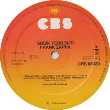 2LP Frank Zappa: Sheik Yerbouti