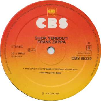 2LP Frank Zappa: Sheik Yerbouti