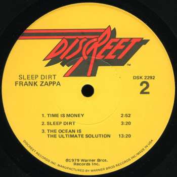 LP Frank Zappa: Sleep Dirt
