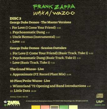 4CD/Caja/Blu-ray Frank Zappa: Waka/Wazoo DLX