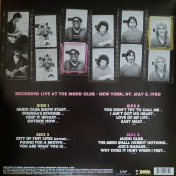 2LP Frank Zappa: Zappa '80 Mudd Club CLR | LTD