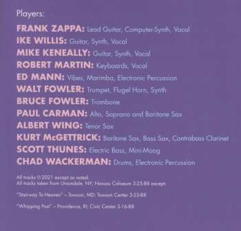 4LP/Caja Frank Zappa: Zappa '88: The Last U.S. Show CLR | LTD