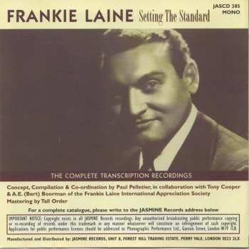 2CD Frankie Laine: Setting The Standard: The Complete Transcription Recordings