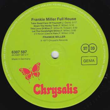 LP Frankie Miller: Full House