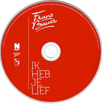 CD Frans Bauer: Ik Heb Je Lief