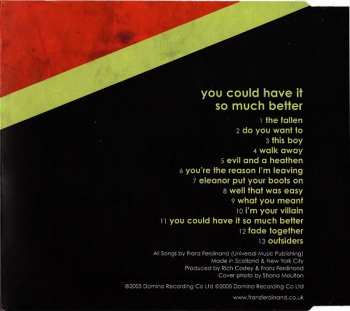 CD Franz Ferdinand: You Could Have It So Much Better