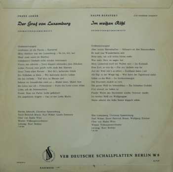 LP Franz Lehár: Der Graf Von Luxemburg