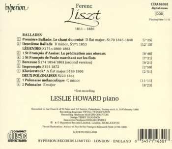 CD Franz Liszt: Ballades, Legends and Polonaises