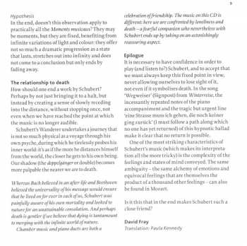 CD Franz Schubert: Moments Musicaux / Impromptus