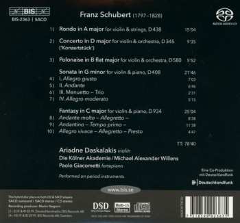 SACD Franz Schubert: Music For Violin I