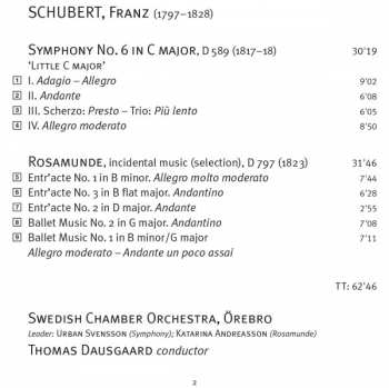 SACD Franz Schubert: Symphony No. 6 / Rosamunde (Incidental Music)
