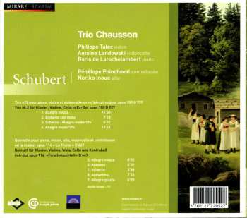 CD Franz Schubert: Trio N°2 Pour Piano Opus 100 - Quintette "La Truite" Opus 114