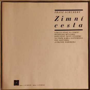 2LP Franz Schubert: Franz Schubert Zimní Cesta, Šest Písní (2xLP + BOX)