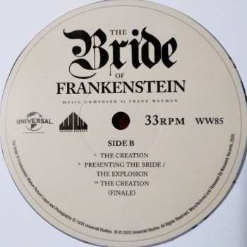 LP Franz Waxman: The Bride Of Frankenstein (The 1935 Original Soundtrack Recording) CLR | DLX