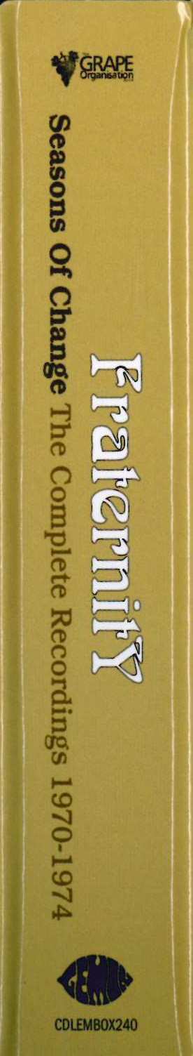 3CD/Caja Fraternity: Seasons Of Change (The Complete Recordings 1970-1974)