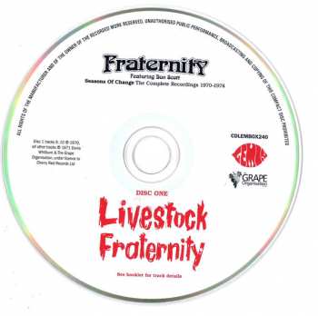3CD/Caja Fraternity: Seasons Of Change (The Complete Recordings 1970-1974)